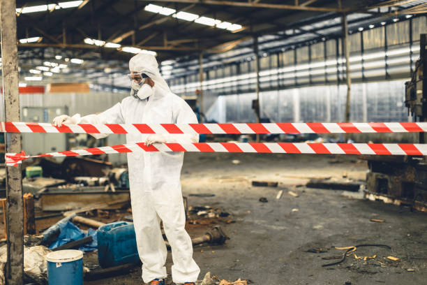 Professional Biohazard Cleanup technician working in Osceola, NE